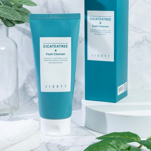 Jigott - Cica Tea Tree Foam Cleanser: Limpeza de Poros Calmante — imagem 3