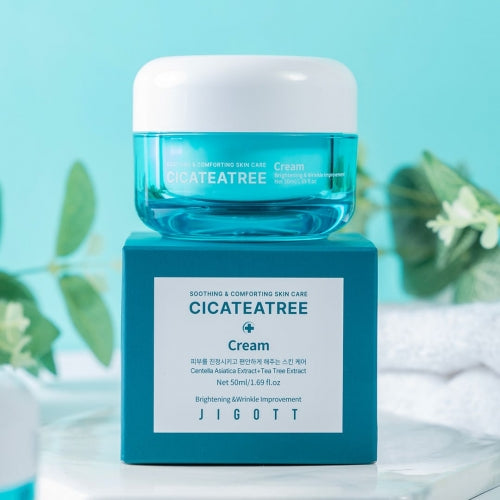 Jigott - Cicateatree Cream: Calmante Facial Centella e Tea Tree — imagem 3