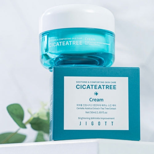 Jigott - Cicateatree Cream: Calmante Facial Centella e Tea Tree — imagem 4
