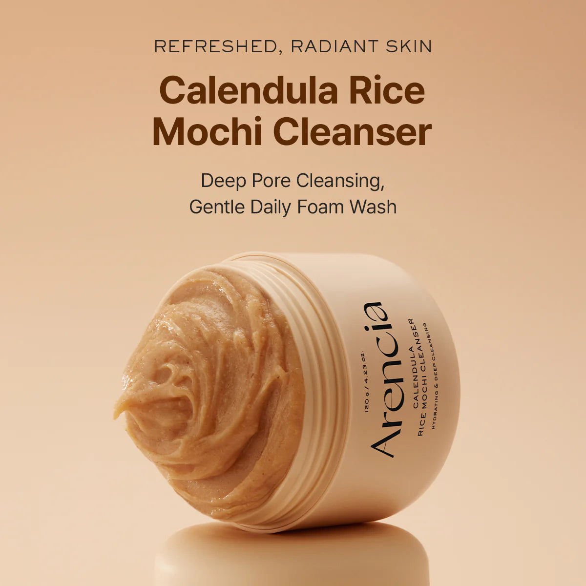 Arencia Calendula Rice Mochi Cleanser — Gel de Limpeza K-Beauty — imagem 3