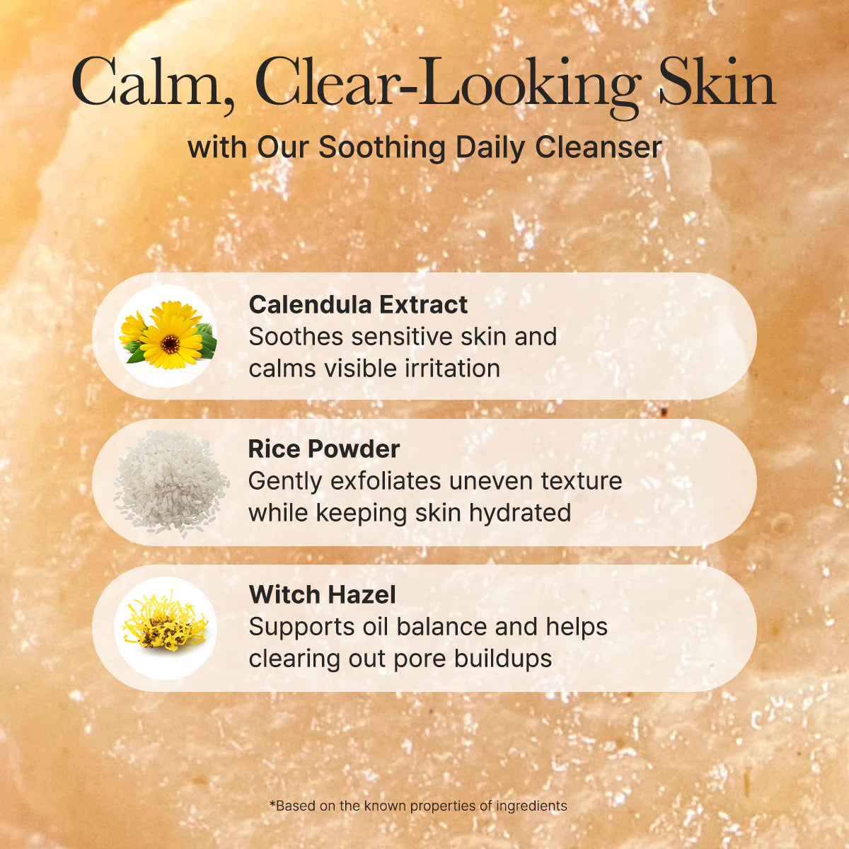 Arencia Calendula Rice Mochi Cleanser — Gel de Limpeza K-Beauty — imagem 5
