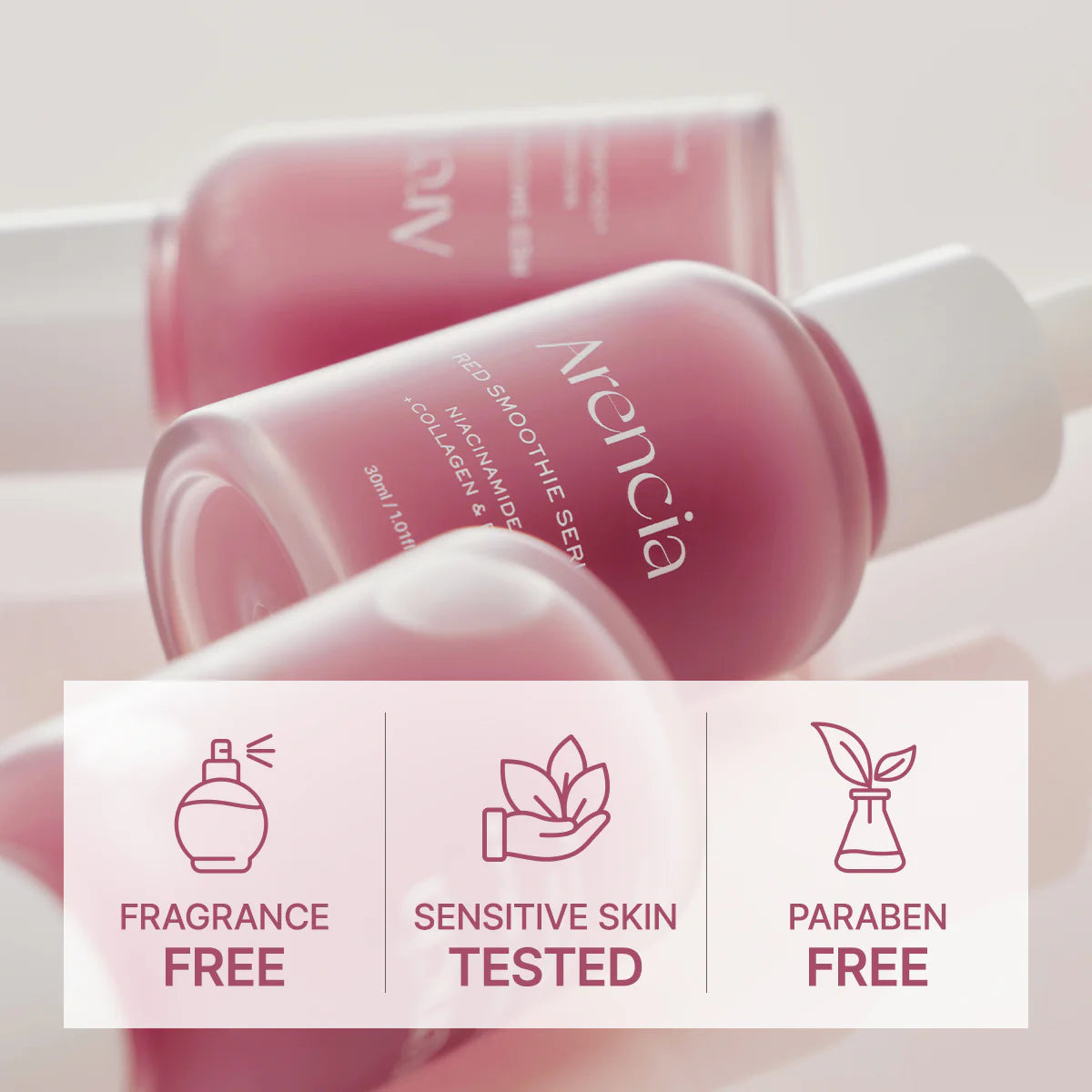 Arencia Fresh Red Smoothie Serum 8 — Sérum Anti-Idade com Niacinamida e Colagénio — imagem 2