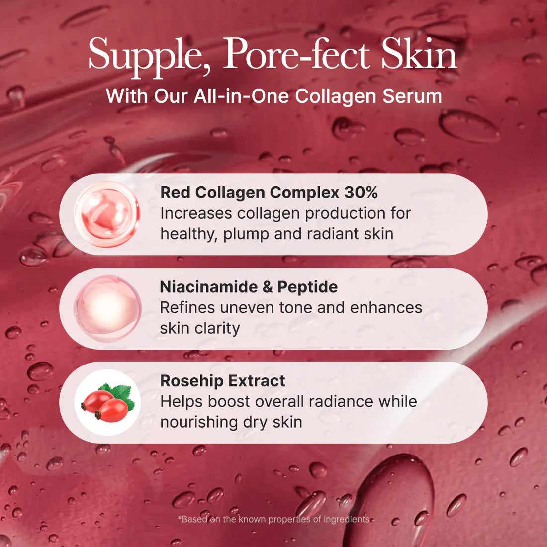 Arencia Fresh Red Smoothie Serum 30 — Sérum Anti-Idade com Colagénio — imagem 5