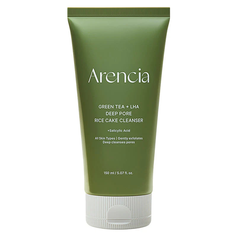 Arencia Green Tea + LHA Deep Pore Rice Cake Cleanser