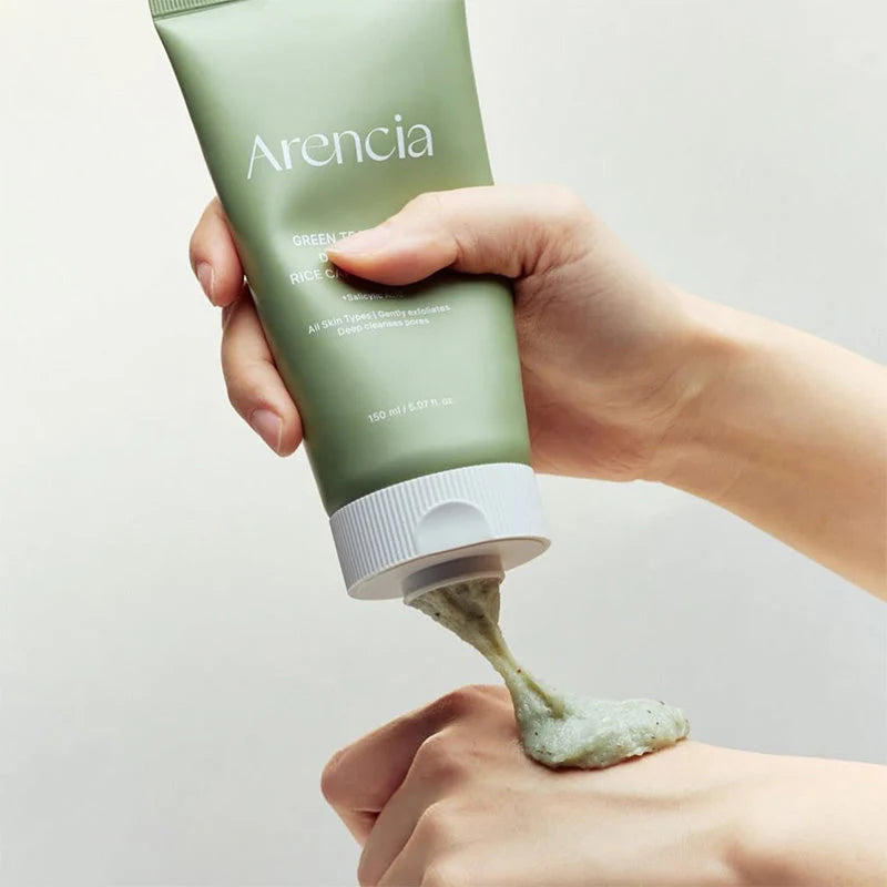 Arencia Green Tea + LHA Deep Pore Rice Cake Cleanser — imagem 2