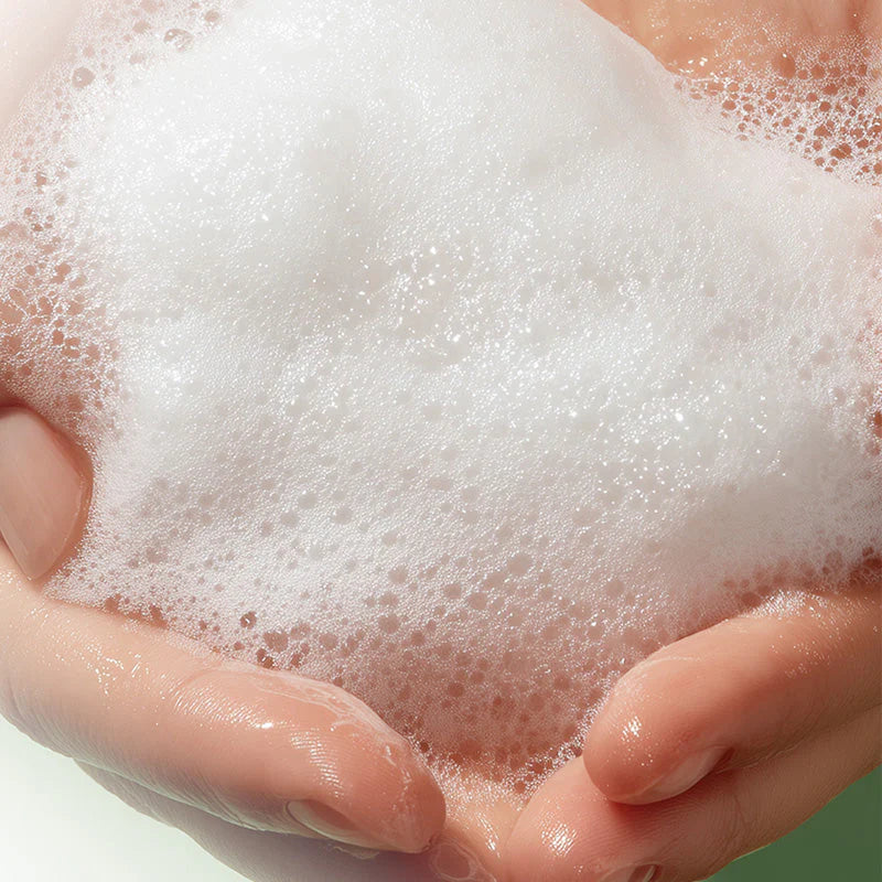 Purito Seoul From Green Deep Foaming Cleanser textura espuma cremosa densa milky foam limpeza facial