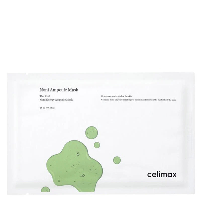 Celimax The Real Noni Energy Ampoule Mask — Máscara de Folha Hidratante