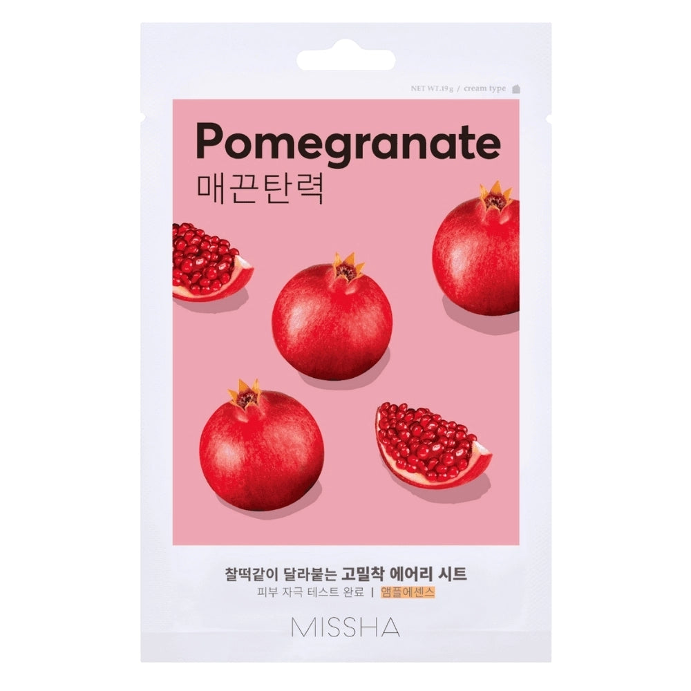 Missha Airy Fit Romã: Máscara Facial - Firmeza e Hidratação Intensa