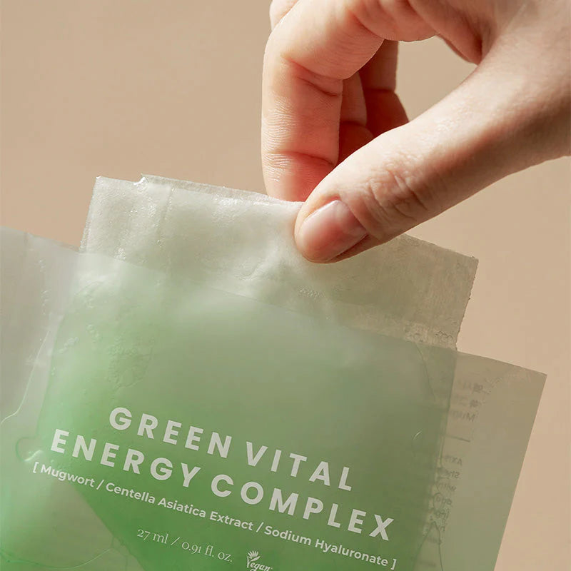 AXIS-Y Máscara de Mugwort 61% Green Vital Energy Complex Sheet Mask — imagem 2