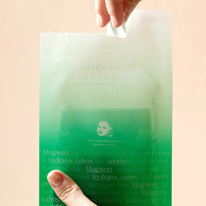 AXIS-Y Máscara de Mugwort 61% Green Vital Energy Complex Sheet Mask — imagem 6
