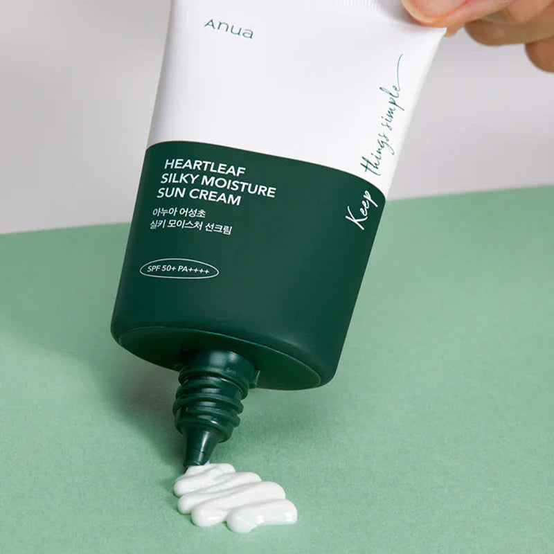 Anua Heartleaf Silky Moisture Sun Cream SPF50+ — imagem 4