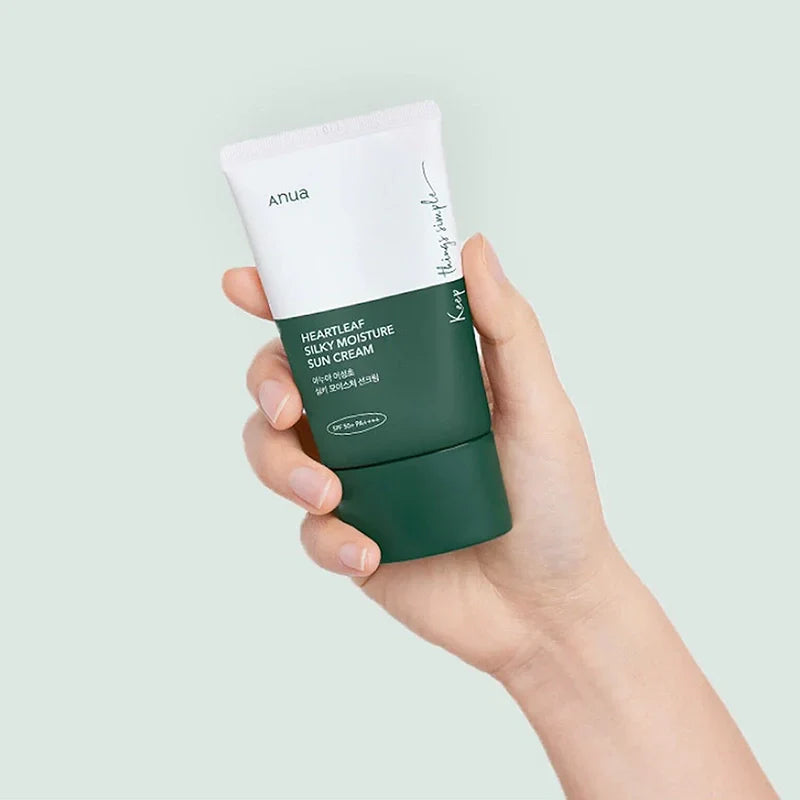 Anua Heartleaf Silky Moisture Sun Cream SPF50+ — imagem 6
