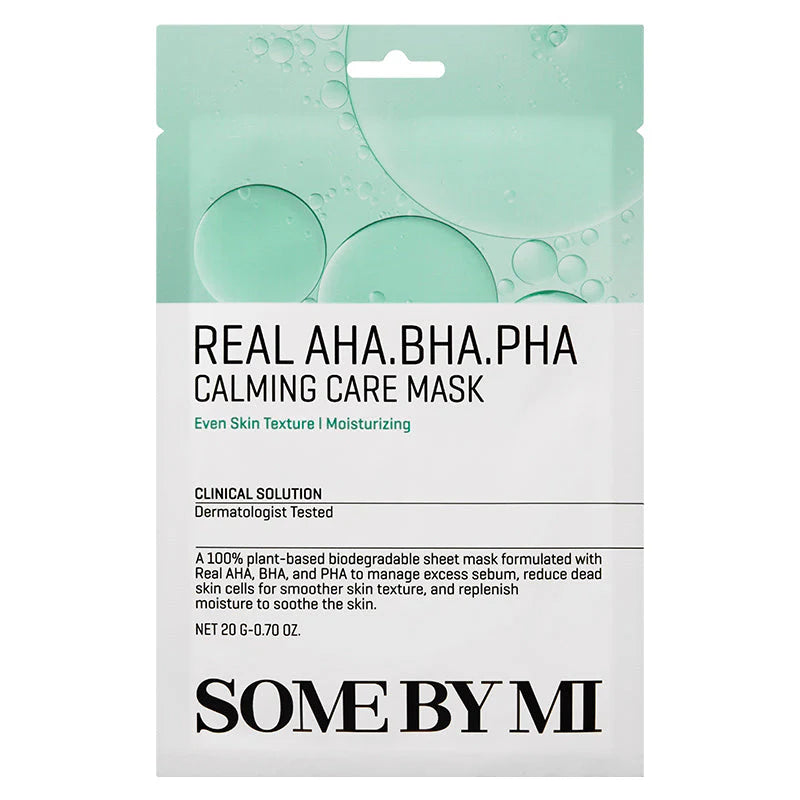 SOME BY MI Real AHA-BHA-PHA Care Mask - Calmante e Esfoliação Suave