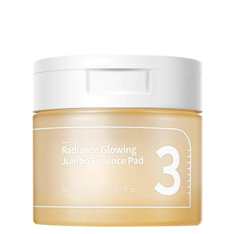 Frasco do numbuzin No.3 Radiance Glowing Jumbo Essence Pad em fundo branco