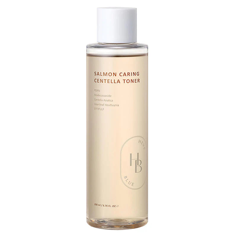 Heveblue Salmon Caring Centella Toner — Tónico PDRN + Centella para Pele Sensível