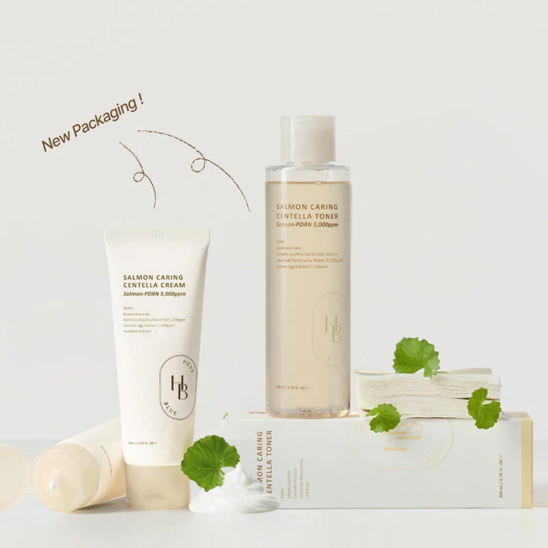 Heveblue Salmon Caring Centella Toner — Tónico PDRN + Centella para Pele Sensível — imagem 4