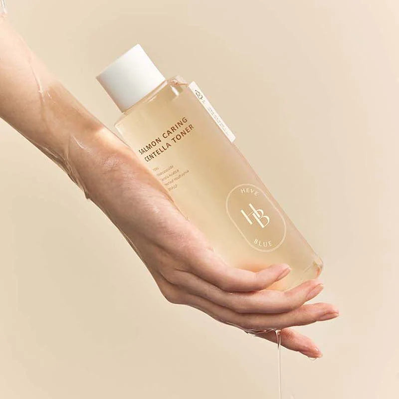 Heveblue Salmon Caring Centella Toner — Tónico PDRN + Centella para Pele Sensível — imagem 5