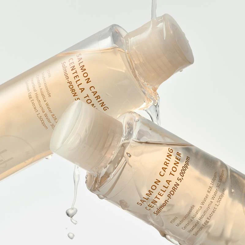 Heveblue Salmon Caring Centella Toner — Tónico PDRN + Centella para Pele Sensível — imagem 3