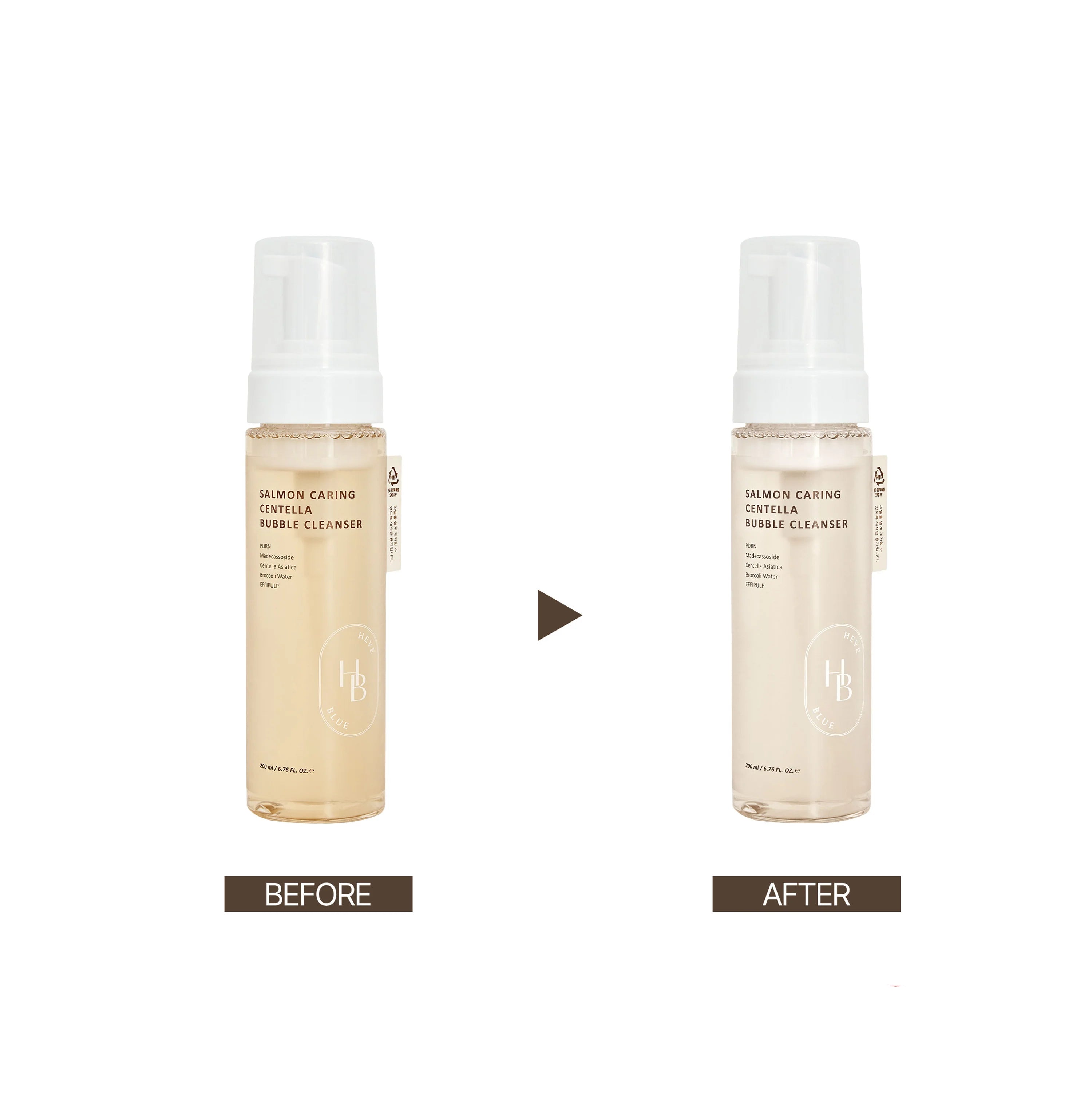 Heveblue Salmon Caring Centella Bubble Cleanser — imagem 6