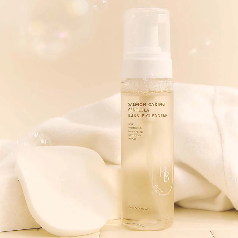 Heveblue Salmon Caring Centella Bubble Cleanser — imagem 3