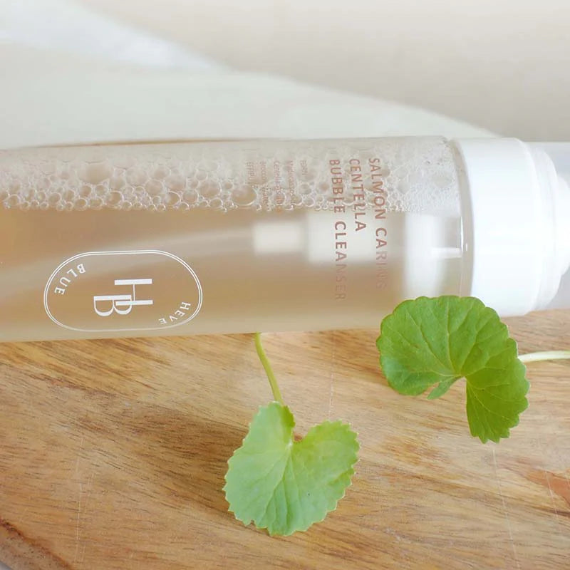 Heveblue Salmon Caring Centella Bubble Cleanser — imagem 4