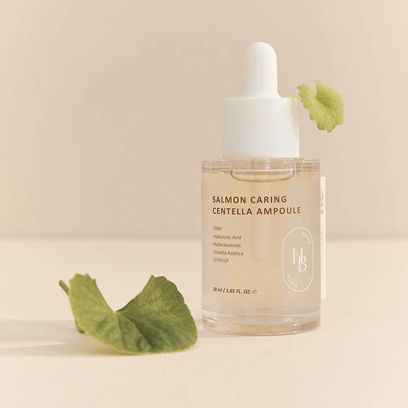Heveblue Salmon Caring Centella Ampoule — PDRN + Centella Barreira — imagem 4