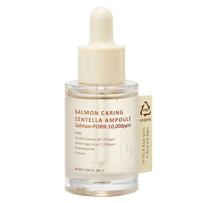 Heveblue Salmon Caring Centella Ampoule — PDRN + Centella Barreira