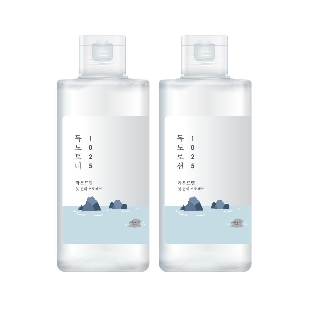 Round Lab 1025 Dokdo Toner e Lotion 200ml com água do mar profundo