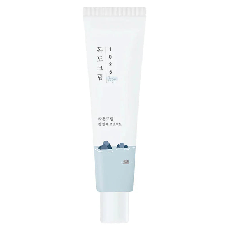 Round Lab 1025 Dokdo Eye Cream com niacinamida, creme de olhos 30ml