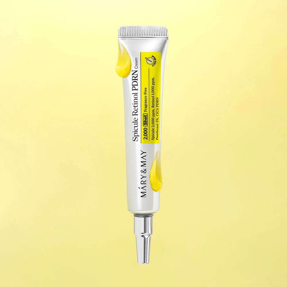 Textura em gel do Spicule Retinol PDRN Cream a sair do tubo