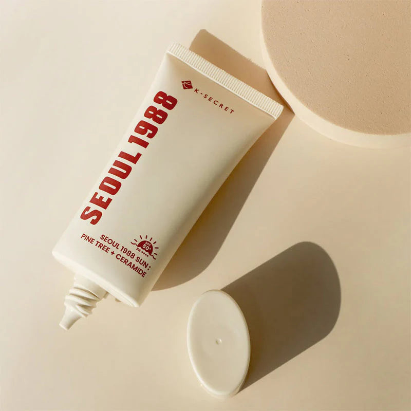 K-SECRET SEOUL 1988 Sun Pine Tree + Ceramide SPF50+ PA++++ — imagem 3