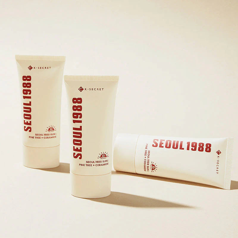 K-SECRET SEOUL 1988 Sun Pine Tree + Ceramide SPF50+ PA++++ — imagem 4