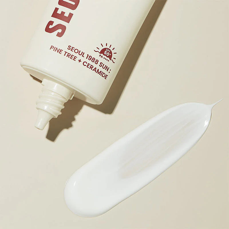 K-SECRET SEOUL 1988 Sun Pine Tree + Ceramide SPF50+ PA++++ — imagem 2