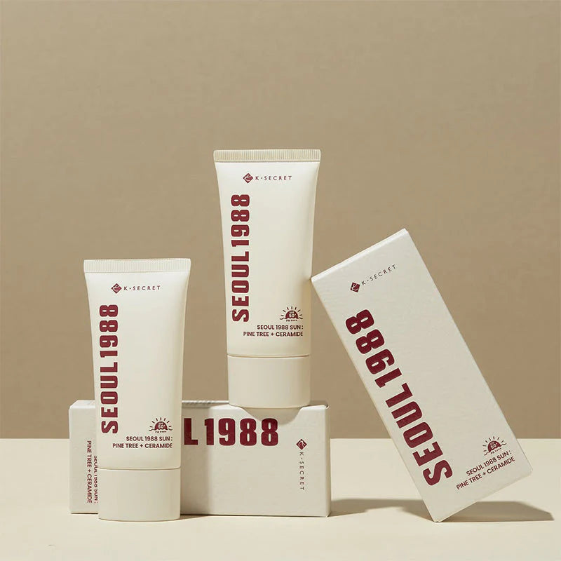 K-SECRET SEOUL 1988 Sun Pine Tree + Ceramide SPF50+ PA++++ — imagem 7