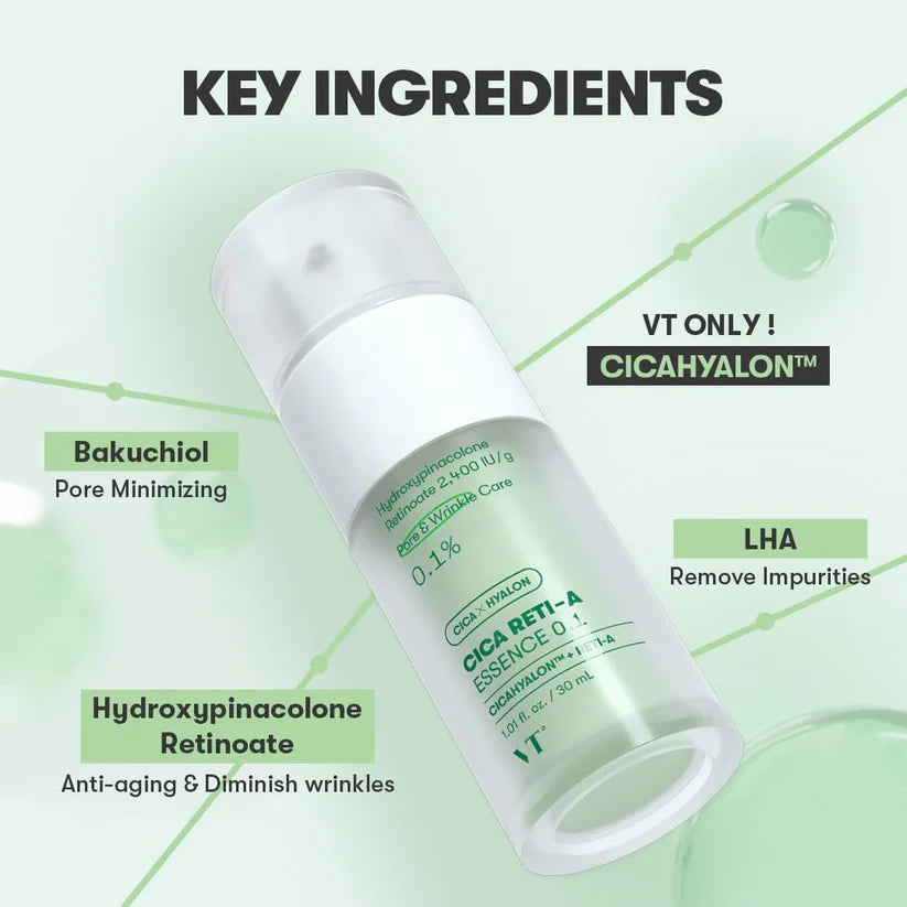 VT Cosmetics Cica Reti-A Essence 0.1 | Retinol para Poros — imagem 4
