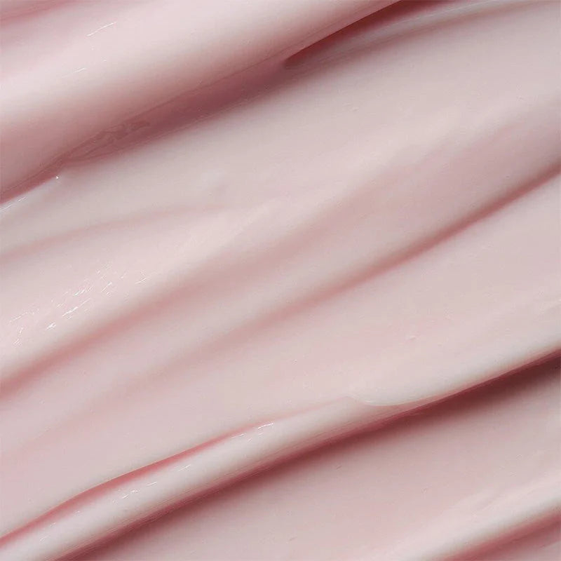 Textura cremosa rosa do Growus Damage Therapy Treatment EX em close-up macro