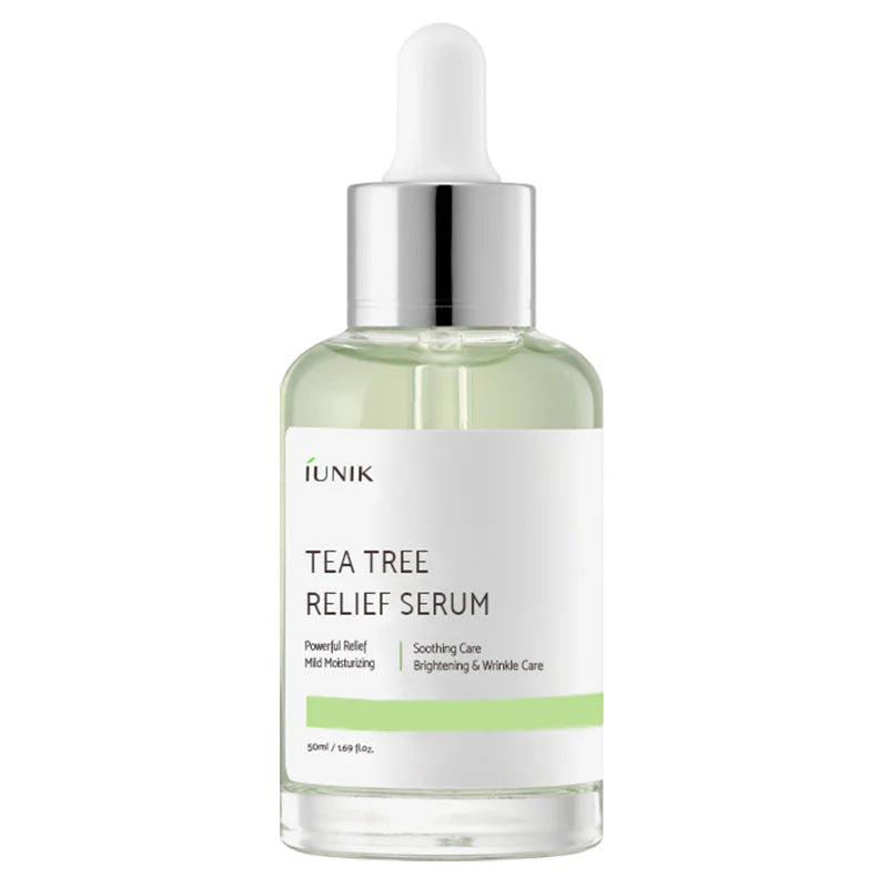 IUNIK Tea Tree Relief Serum — Sérum Calmante com Árvore-do-Chá e Centella