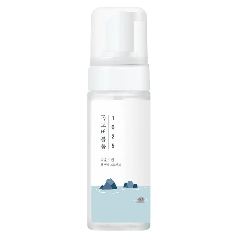Round Lab 1025 Dokdo Bubble Foam, água do mar profundo, gel de limpeza 150ml