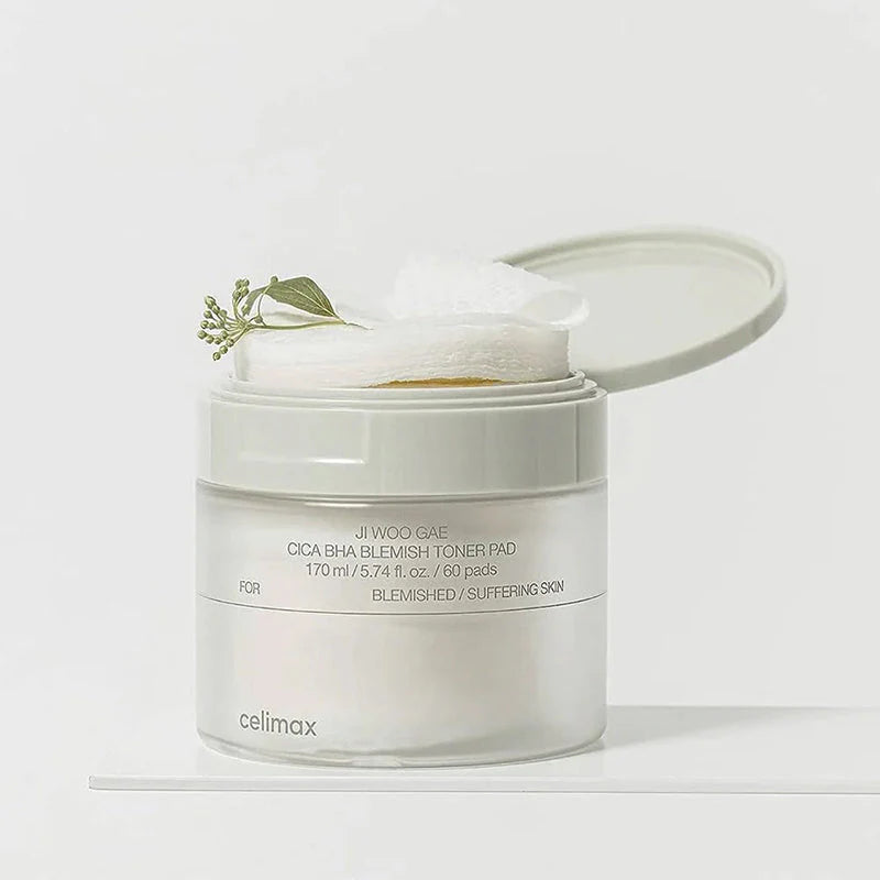 Celimax Ji Woo Gae Cica BHA Blemish Toner Pad — Poros e Acne — imagem 2
