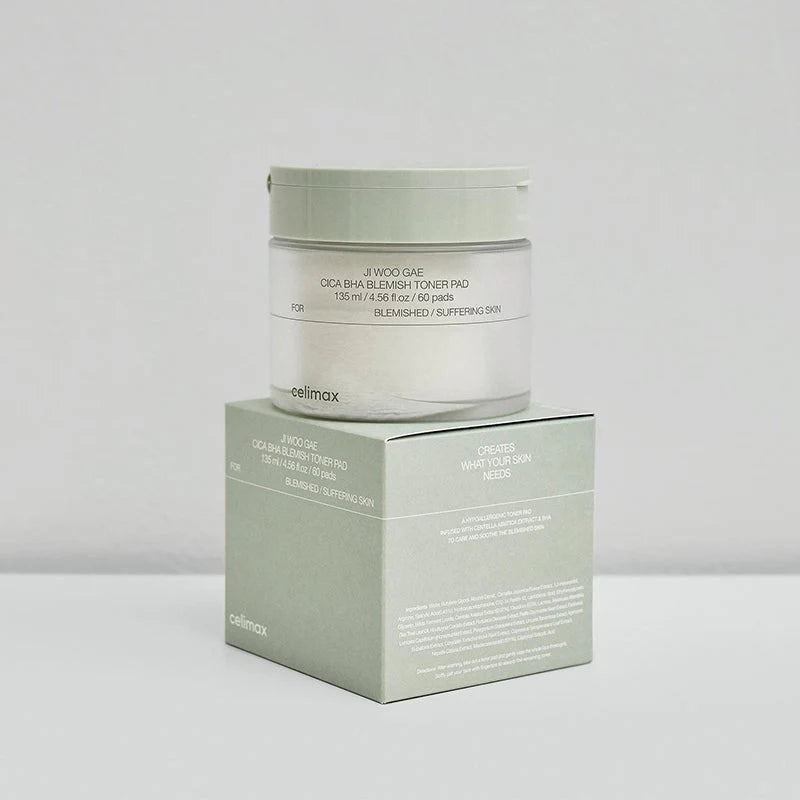 Celimax Ji Woo Gae Cica BHA Blemish Toner Pad — Poros e Acne — imagem 5