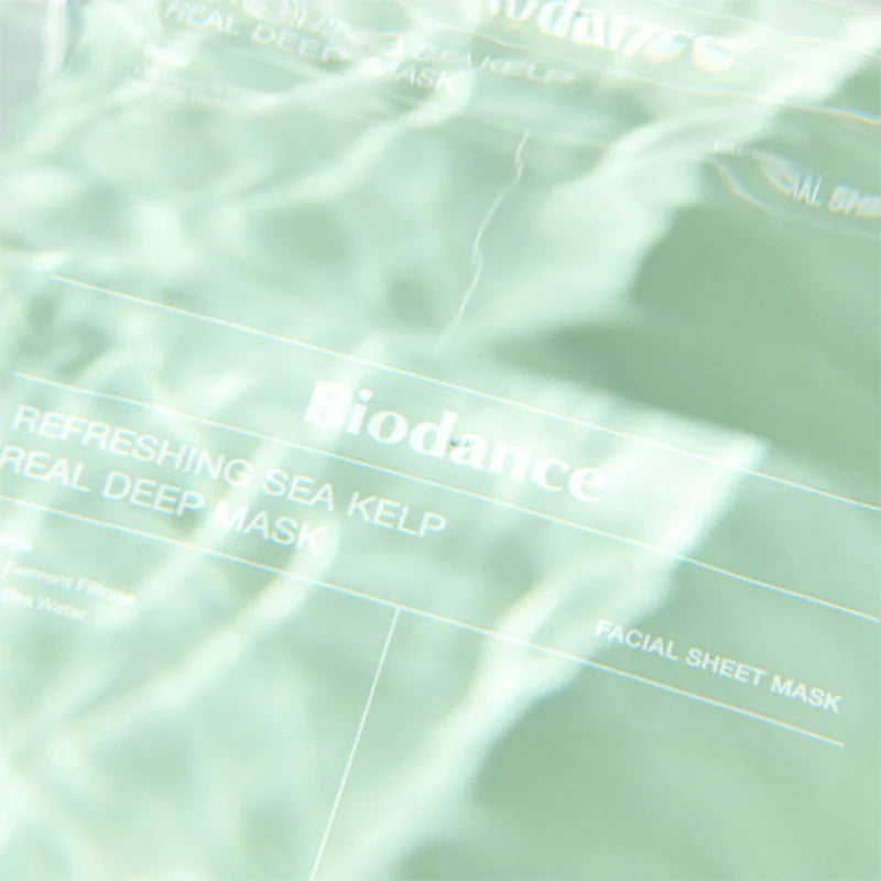 Biodance Refreshing Sea Kelp Real Deep Mask — Máscara Hidrogel Calmante — imagem 6