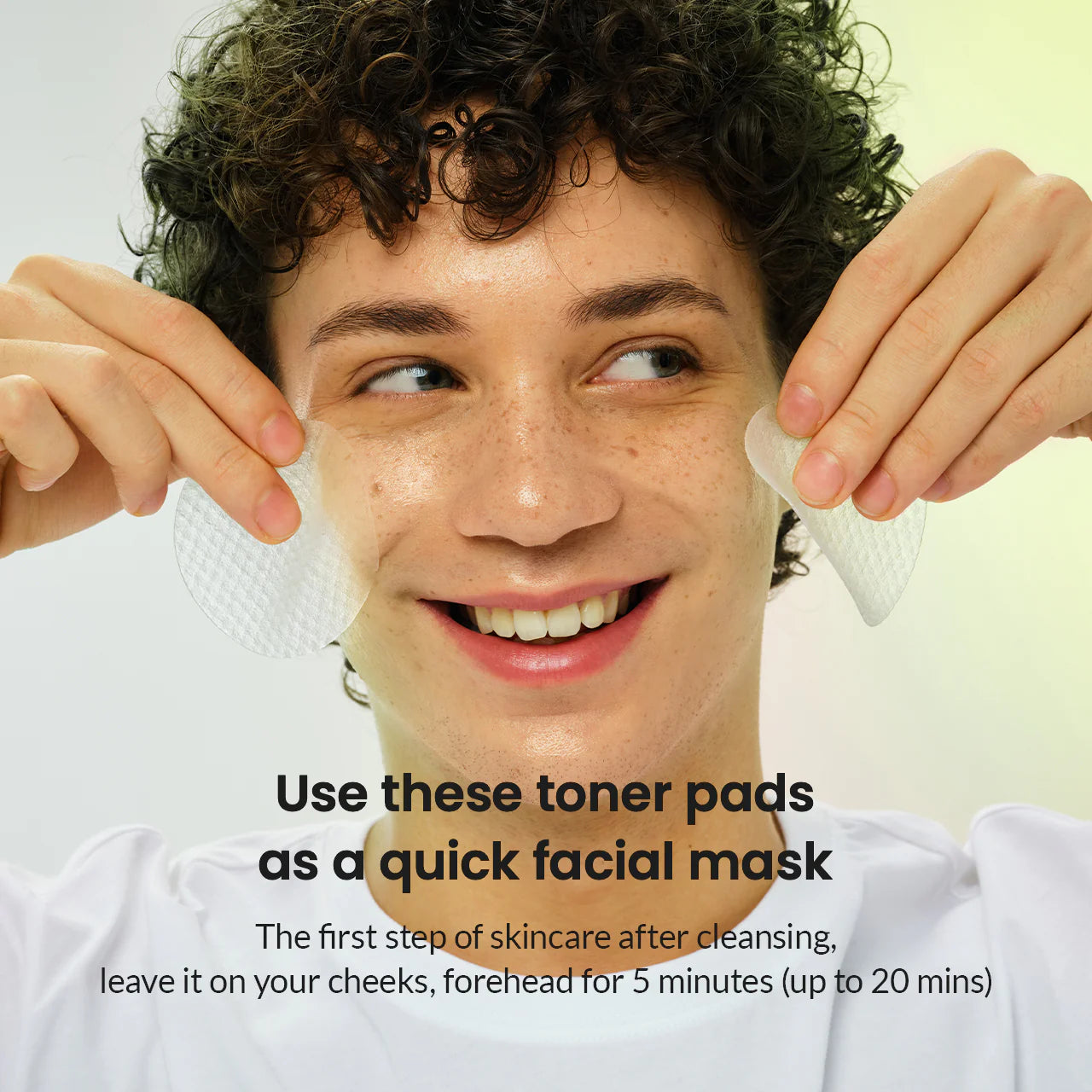 Biodance Sea Kelp Gel Toner Pads aplicação como mini-máscara facial modo de uso 5 a 20 minutos