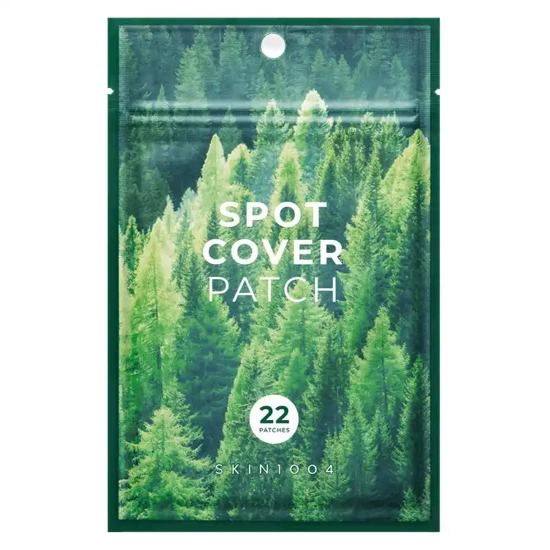 Frente da embalagem com floresta estampada e círculo com o número 22, sobre fundo branco
