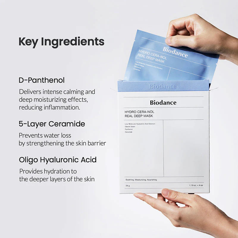 Biodance Hydro Cera-nol Real Deep Mask | Hidrogel Calmante — imagem 11