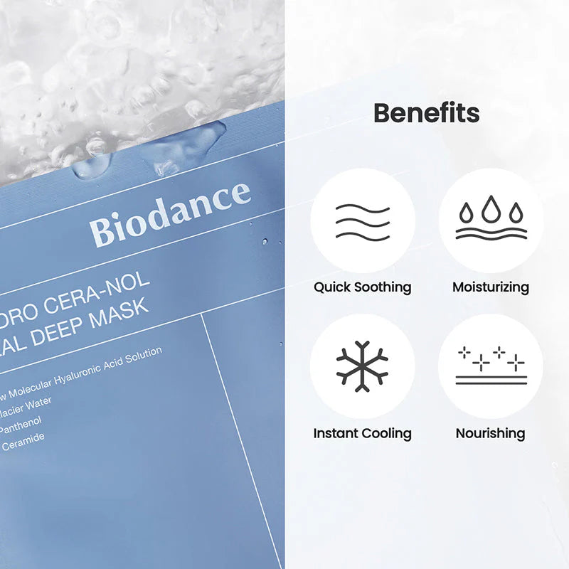 Biodance Hydro Cera-nol Real Deep Mask | Hidrogel Calmante — imagem 10