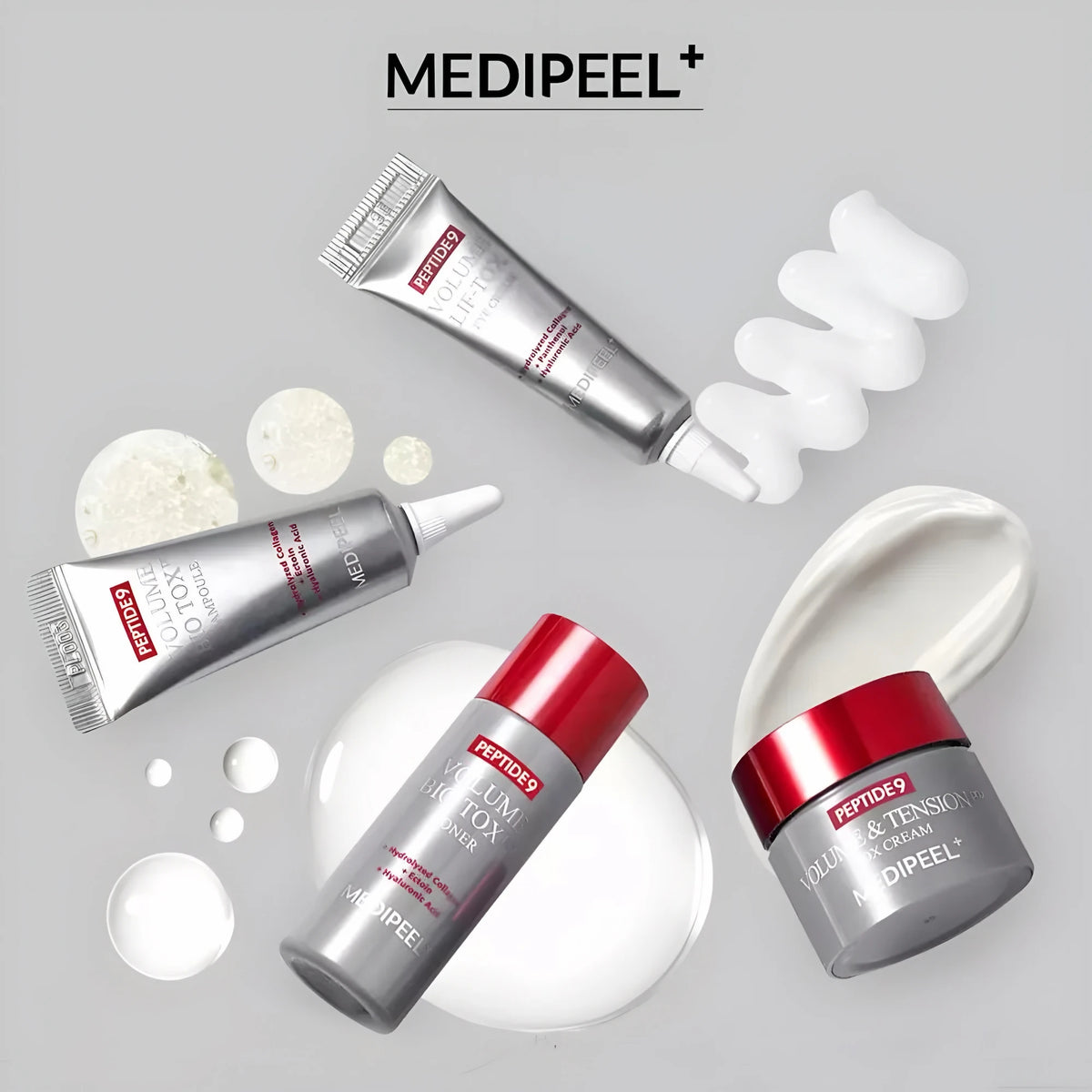 Kit de viagem Medi-Peel Peptide 9 Volume Bio Tox com péptidos: tónico, ampola, creme de olhos e creme
