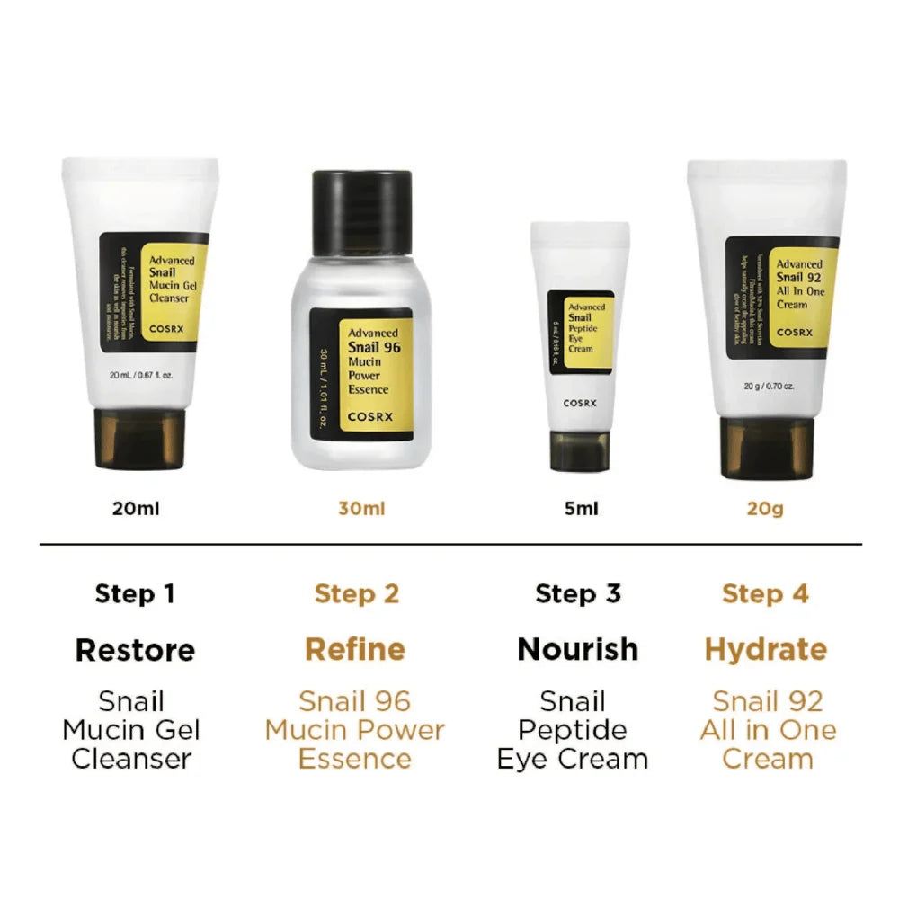 Cosrx All About Snail Kit Skincare Gift Set