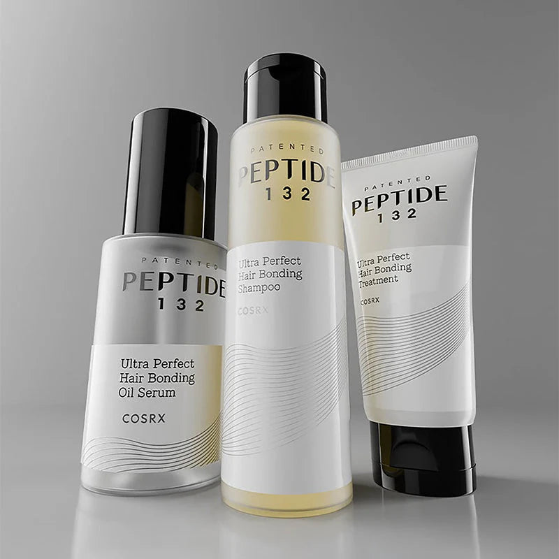 Linha COSRX Peptide-132: óleo capilar, champô e tratamento de bonding