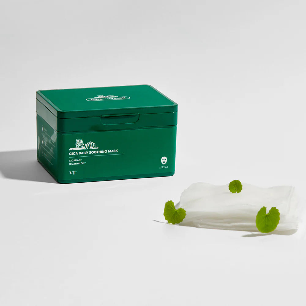 VT Cosmetics Cica Daily Soothing Mask: Máscara Facial Diária para Acalmar a Pele — imagem 2