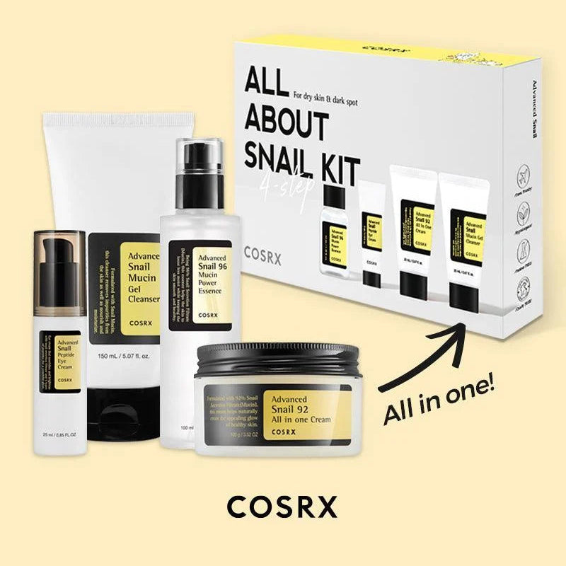 Cosrx All About Snail Kit Skincare Gift Set